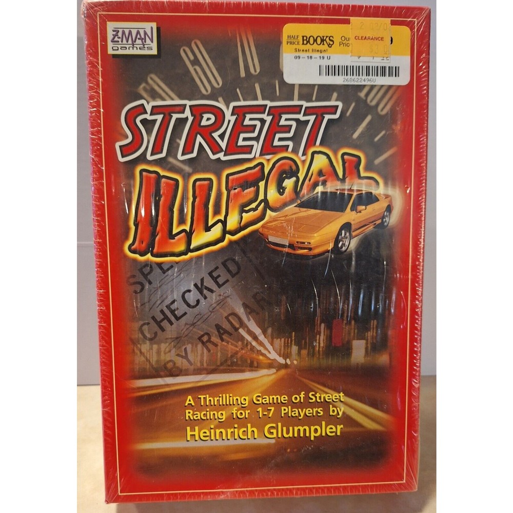 STREET ILLEGAL Z-man Board Game Complete NEW Sealed Street Racing Game